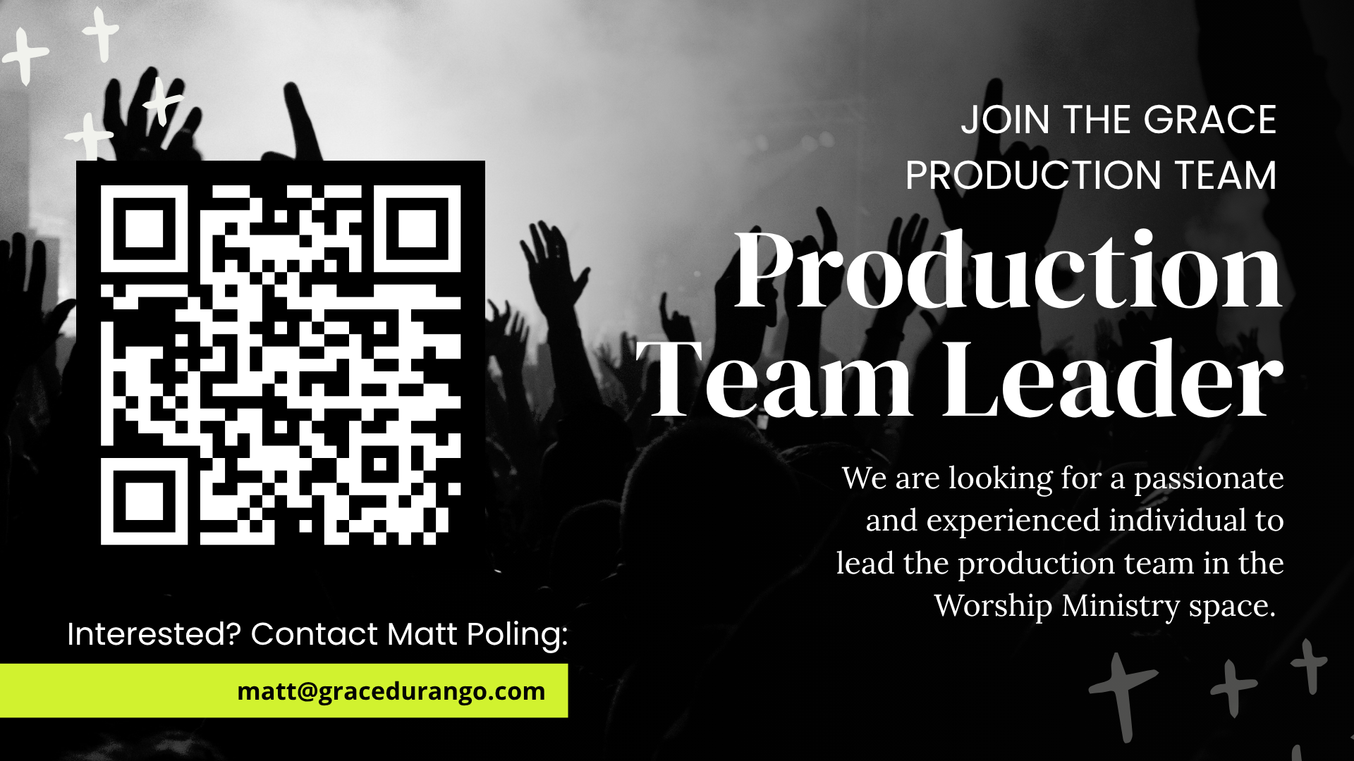 We Are Looking For A Production Team Leader!