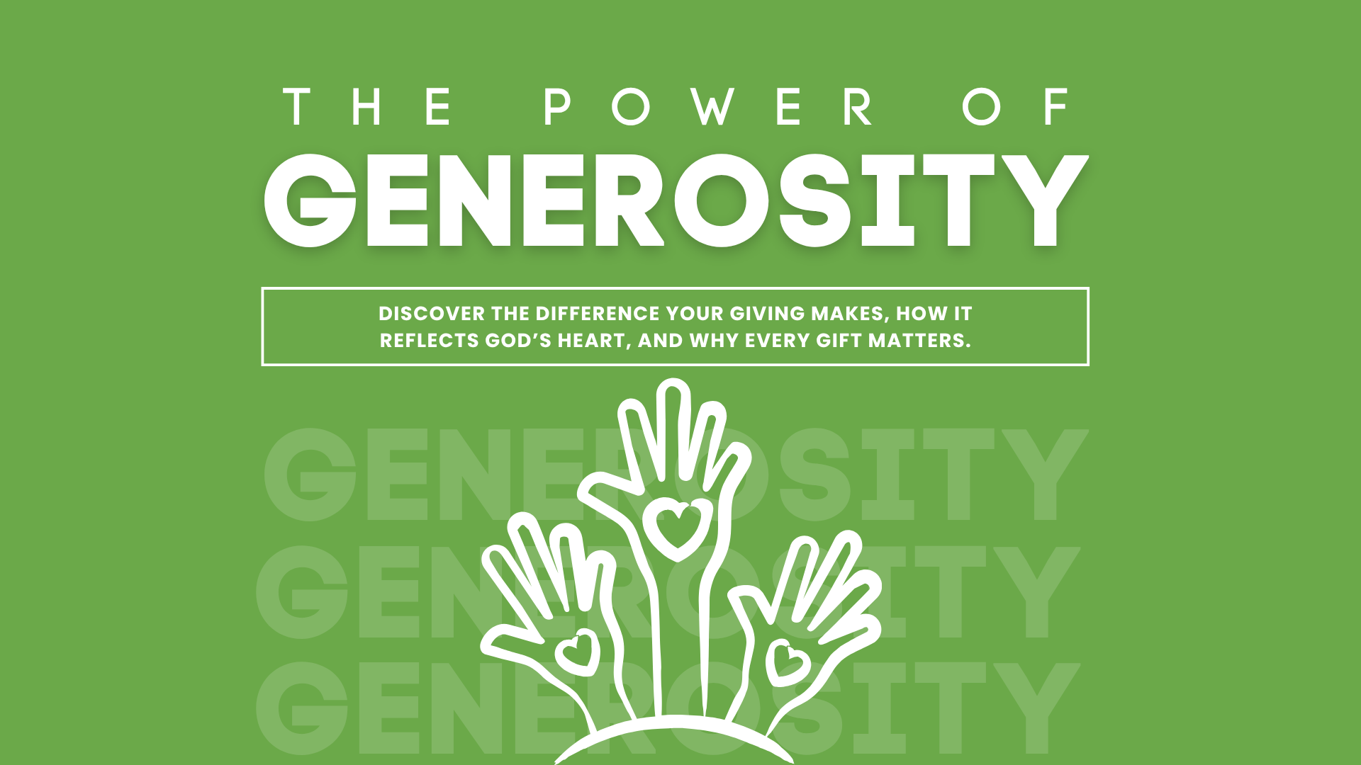 Power of Generosity