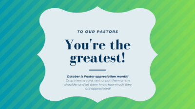 Pastor Appreciation Month