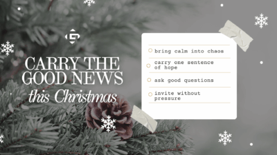 Carry Good News With You This Christmas