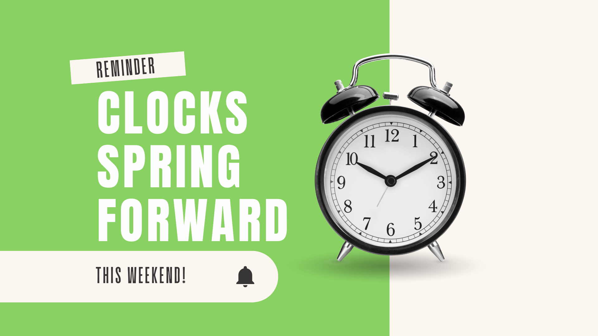 ⏰ Spring Forward This Sunday! 🌷