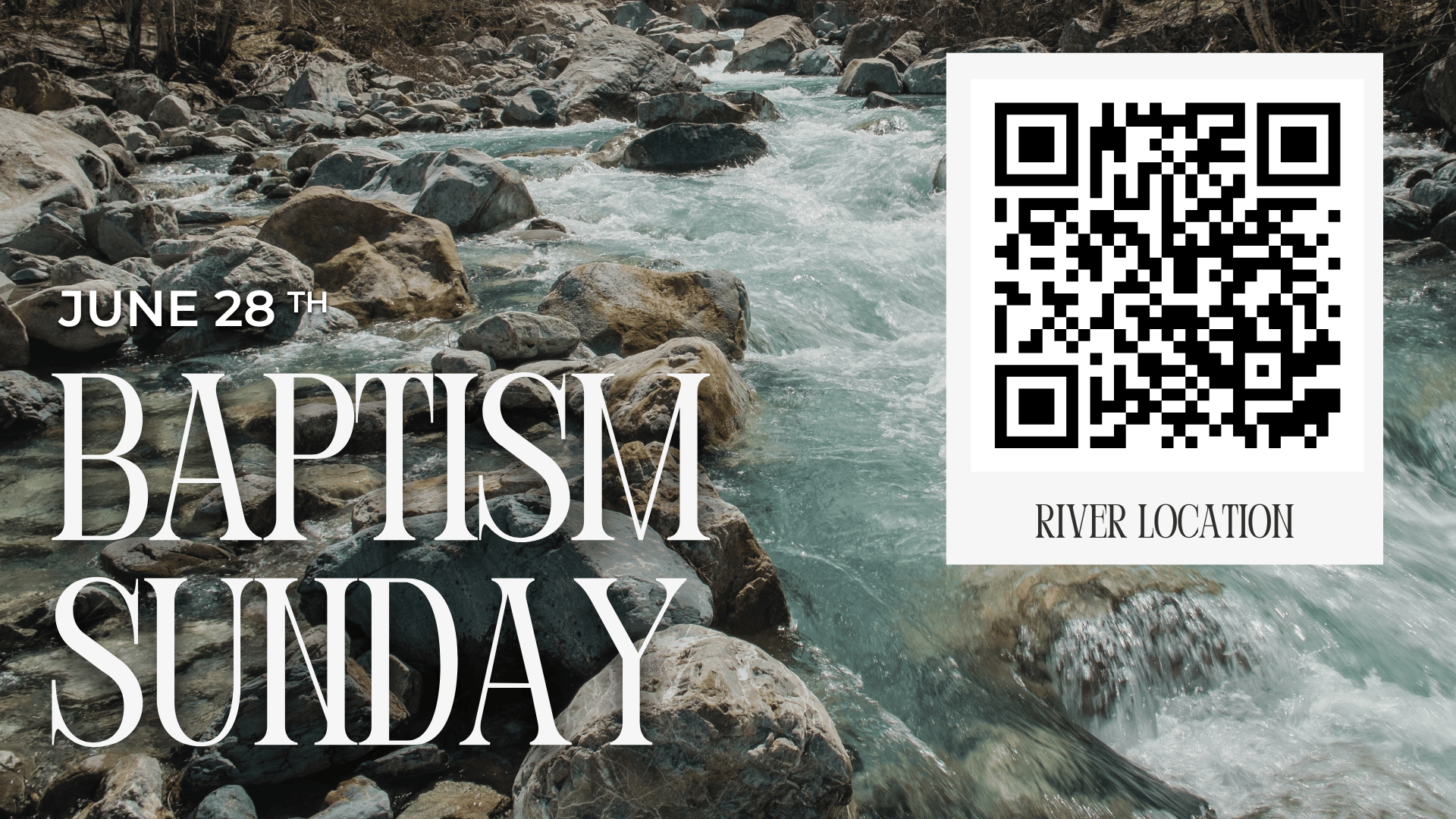 Baptism Sunday – It’s not too late