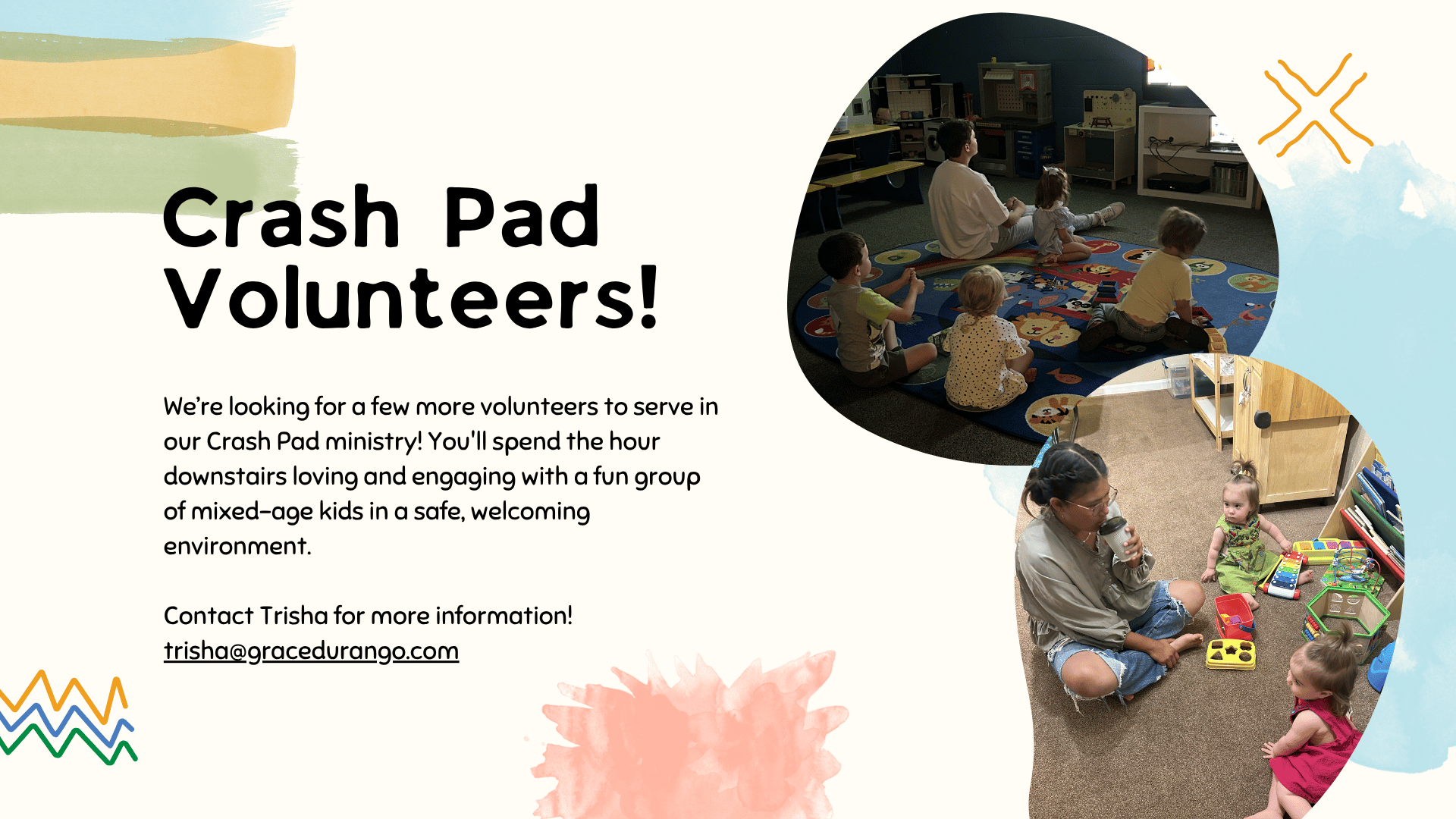 We need volunteers for Crash Pad
