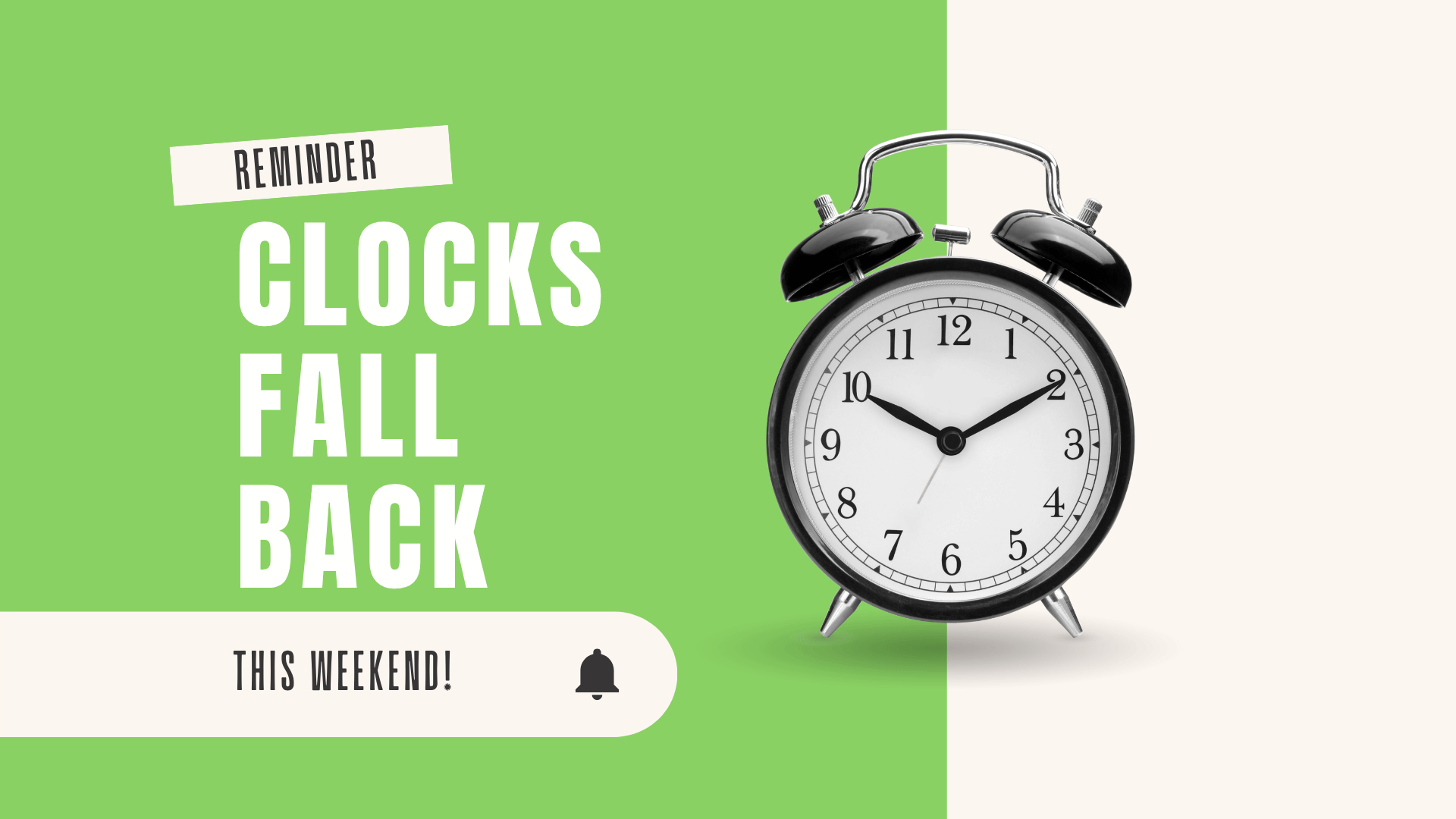 Daylight Savings this Weekend!