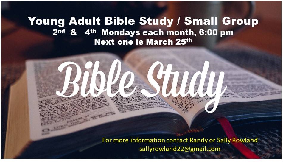 Grace Church – Calling all young adults! Bible Study / Small Group